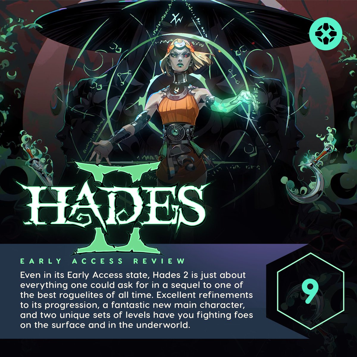 Hades 2 feels impossibly huge and unbelievably polished by any standard, much less an early access game. Mel is awesome, the new tweaks to the combat and progression are excellent, and its just unbelievably feature packed. bit.ly/4a6Ozha