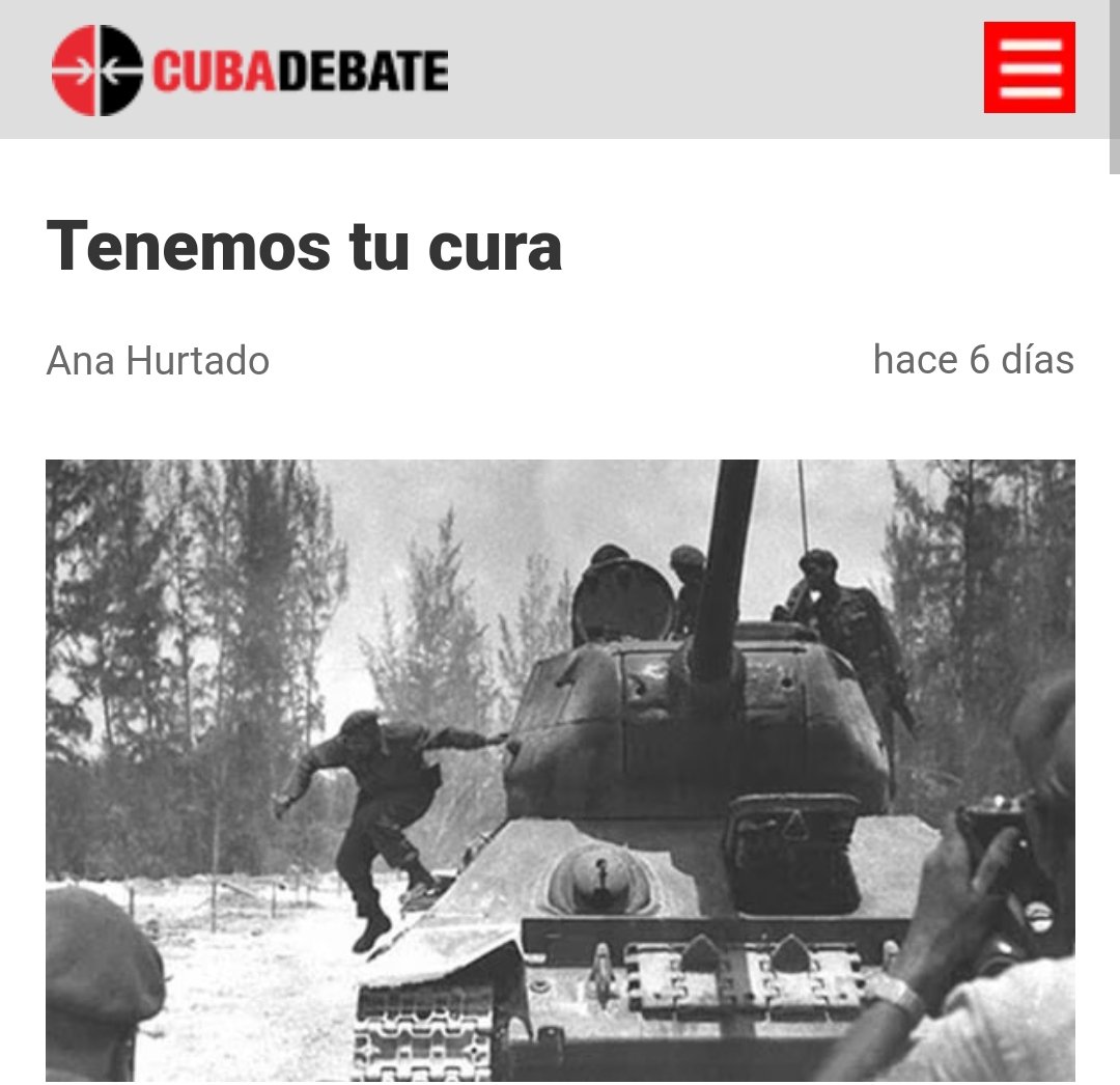 Mi columna del pasado 30 de abril en @cubadebatecu 'Algunos dirían Ave María. Nosotros decimos Patria o Muerte'. 👇🏻 cubadebate.cu/opinion/2024/0…