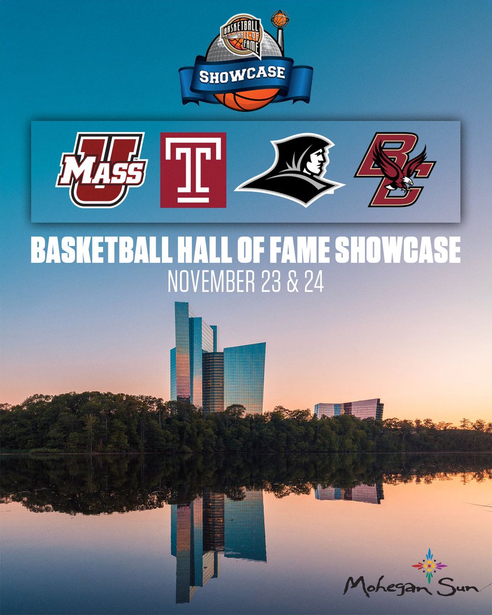 𝐌𝐢𝐧𝐮𝐭𝐞𝐦𝐞𝐧 🤝 𝐌𝐨𝐡𝐞𝐠𝐚𝐧 Mark your calendars because your Minutemen are headed to Mohegan for @HoophallU Hall of Fame Showcase!! 📝bit.ly/4a8cooz | #Flagship🚩