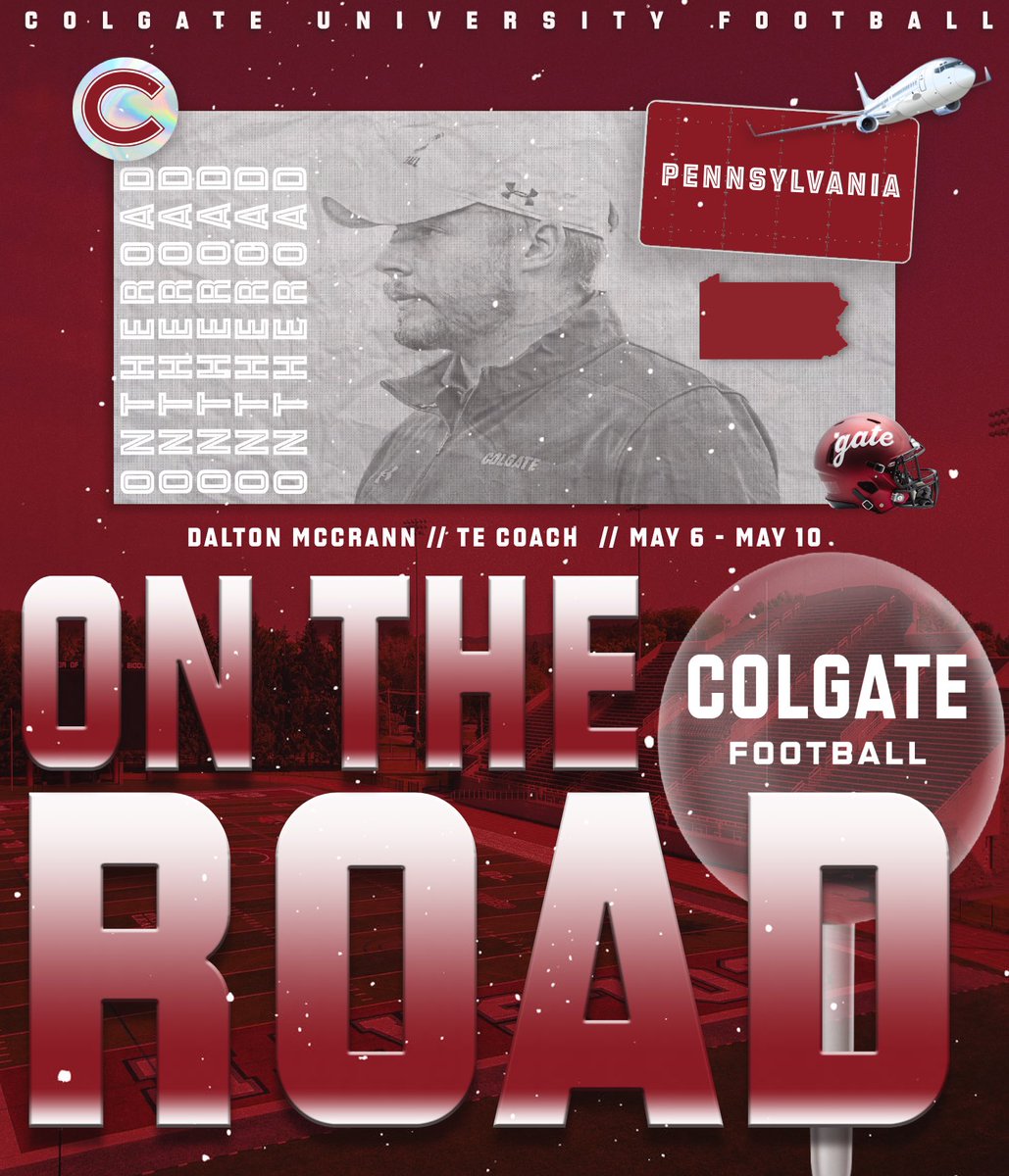 PA 2025s you’re on the clock!! ⏰ Spending the week in the Keystone state talking to the future of @ColgateFB ‼️👀⏳ #GoGate 🔴⚪️⚔️