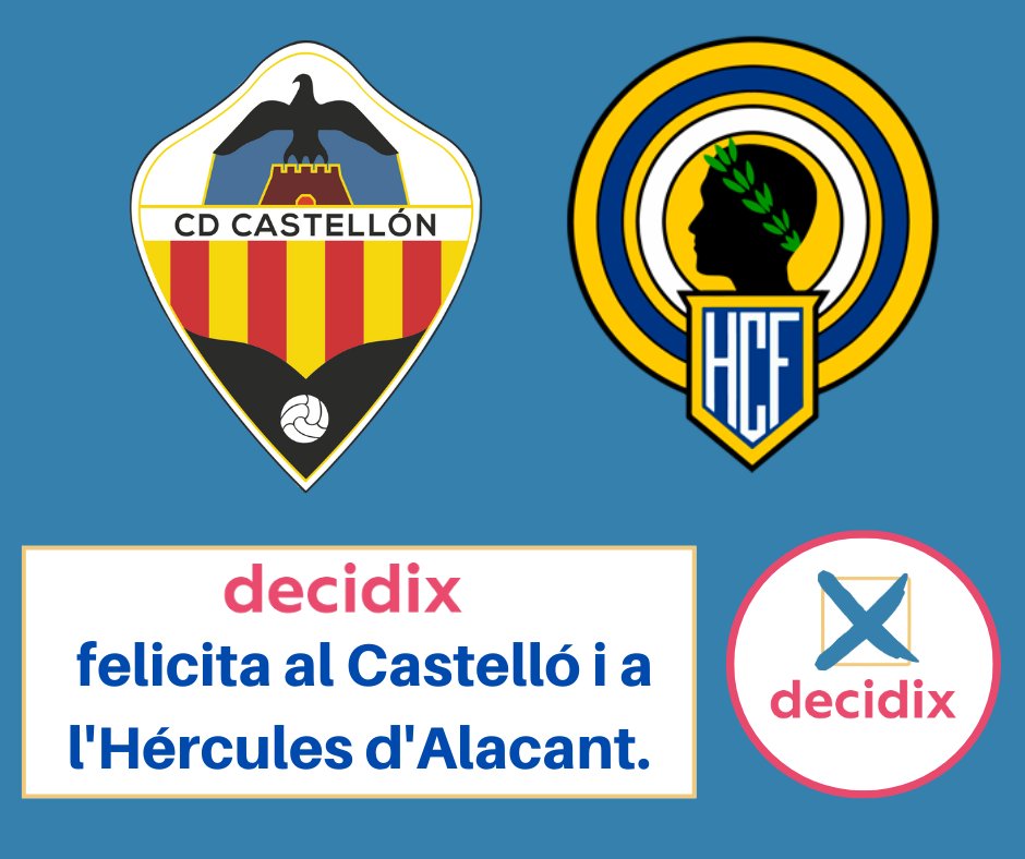 👏🏼 Celebrem els respectius ascensos del Castelló i de l'Hércules d'Alacant. ⚽¡Pam pam orellut i Macho Hércules! 🫵🏽¡Decidix en el deport valencià!