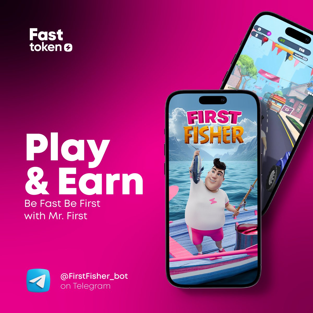 Just Imagine, you earn FTN when you play! Have your portion of fun with First Run and First Fisher. The links of the games to download and join👇 👉t.me/FirstFisher_bo… 👉apps.apple.com/us/app/first-r… 👉play.google.com/store/apps/det… #fasttoken #ftn #firstrun #firstfisher