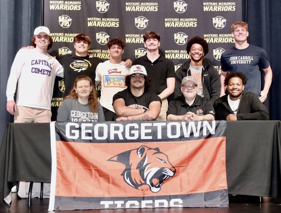 Let’s go! #TigerPride
<a href="/Gtown_Football/">Georgetown College Football</a> <a href="/GtownCoachO/">Chris Oliver</a> <a href="/JohnPerin/">John Perin</a> <a href="/CoachDGage/">Coach Gage</a> <a href="/Coach_Harmon51/">Coach Matt Harmon</a> <a href="/Watkins_FB/">Warriors</a> <a href="/Coach_MeadeWMHS/">Mr. Meade 🇺🇸</a> <a href="/Newark_Sports/">Kurt R. Snyder</a> <a href="/SteveHelwagen/">Steve Helwagen</a> @NE_Ok_HS_Sports <a href="/TLow14/">Tony Lowery</a>
