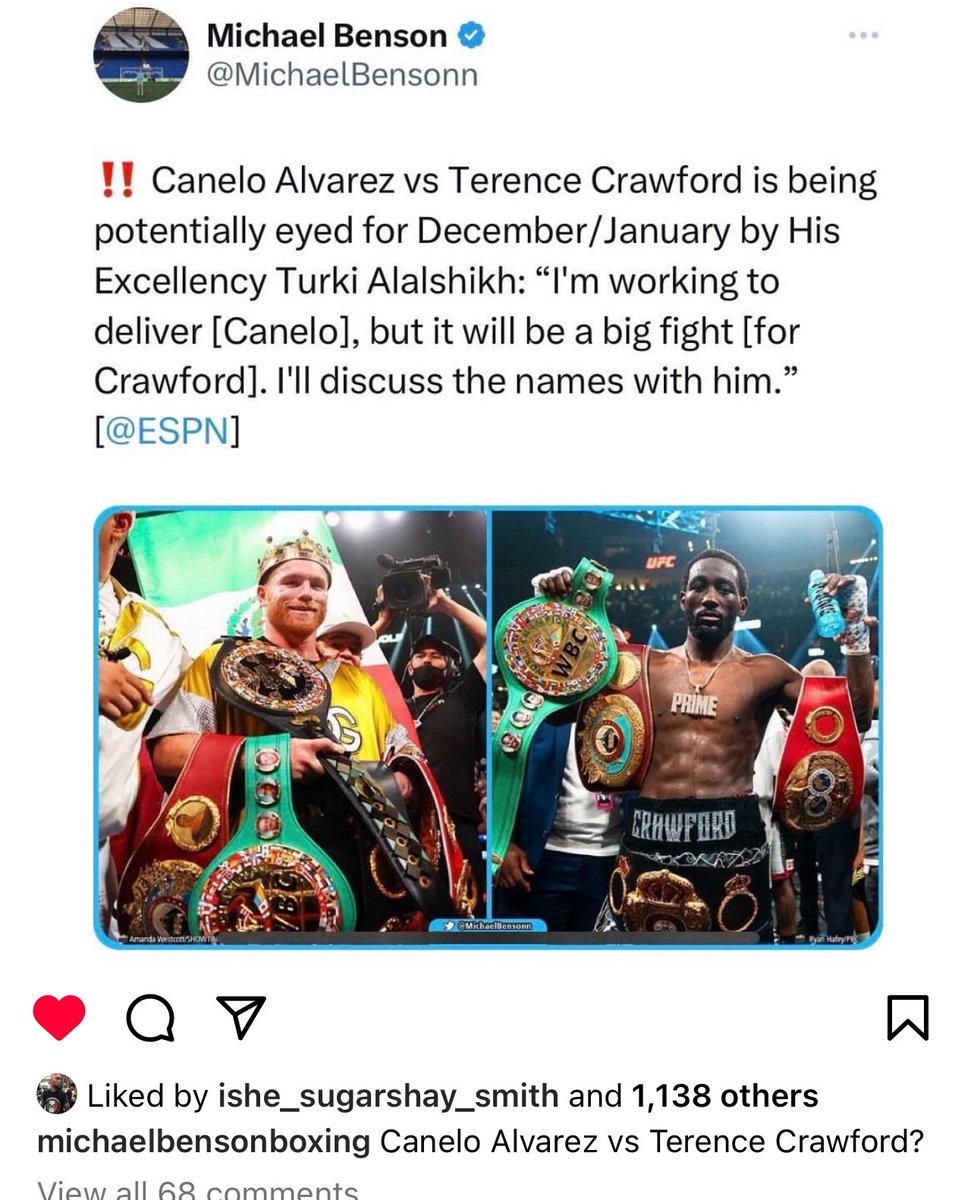 👀👀👀👀👀 #canelo #terencecrawford the BIGGEST FIGHT IN BOXING!