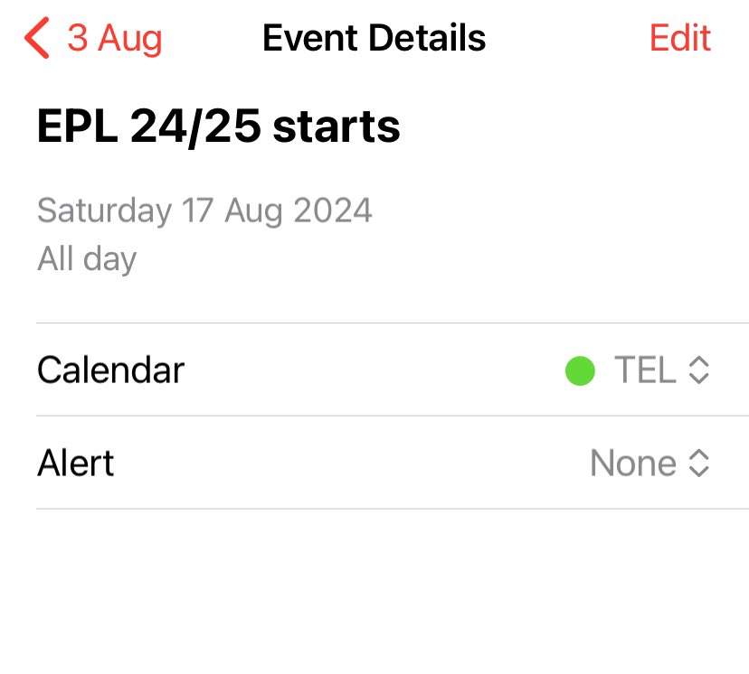 ChefSalisbury's tweet image. Dates going in the shared online diary for EPL season 24/25. Let the planning begin. 

#privatechef
#performancechef
#eliteathlete