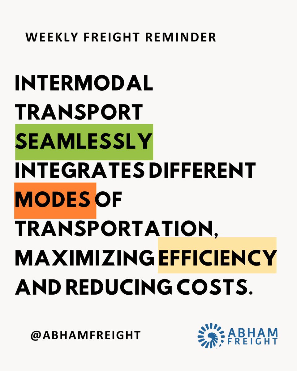 Connecting the dots with intermodal transport for smoother, more sustainable logistics! 🚚🚆🚢 

#IntermodalTransport #EfficientLogistics
