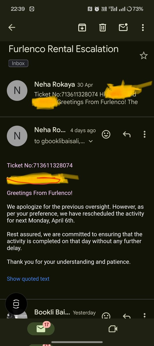 Never seen a worse company than Furlenco @FURLENCO
I Will start a mass campaign through my main account which has a far huge reach and destroy furlenco already crumbling reputation forevr
3 weeks have passed,continuous commitment have been missed by them for a simple delivery.