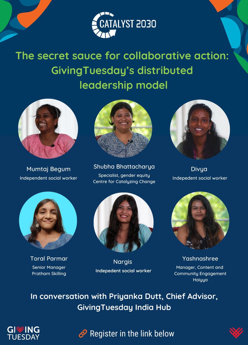 #givingTuesday
#givingTuesdayindia
The secret sauce for collaboration action giving Tuesday distributed leadership model❣️