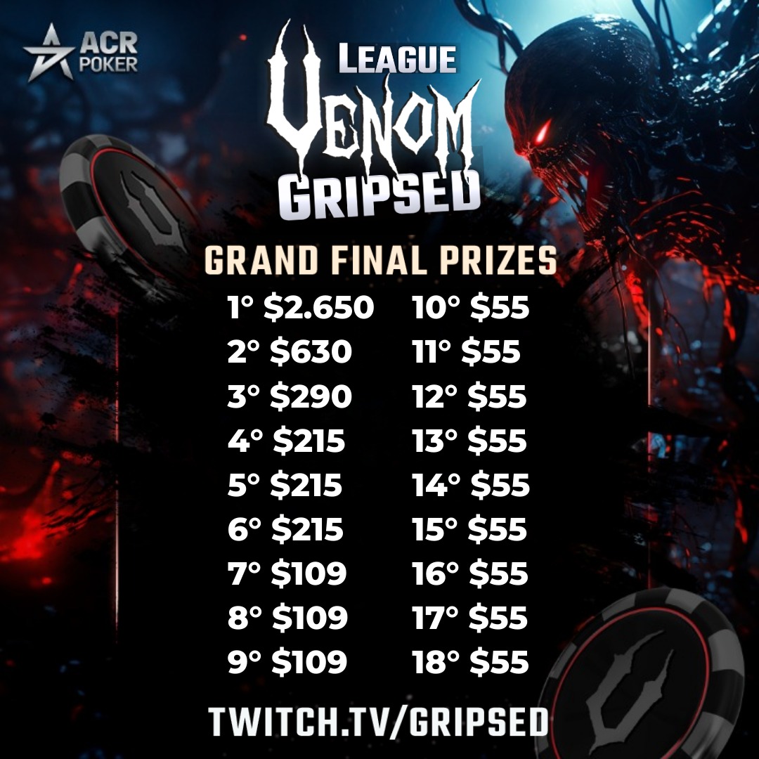 💰RETWEET TO WIN 1 of 100x$5.50 🎟💰 🔥This week we're starting a NEW HOMEGAME LEAGUE 🤑Added Value = $11000 in Cash & Tickets 🏆Grand Prize = $2650 Venom 🎟 🕒Every Tuesday, Thursday & Friday at 3pm ET 🔴Live at twitch.tv/gripsed ✅ Here's everything you need to know🧵👇🏻