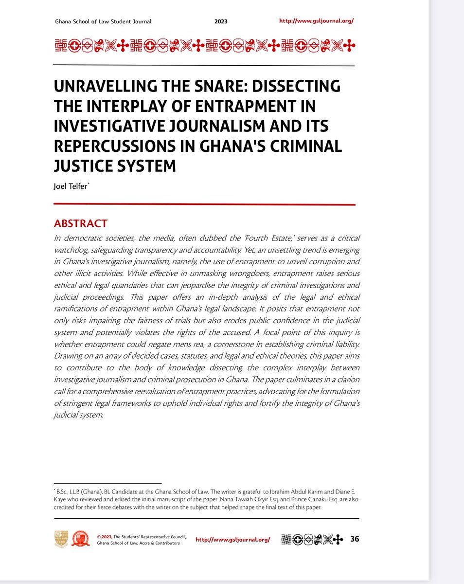 I’ve long been a critic of Anas using entrapment as a tool for investigating potentially criminal conduct. So naturally, I put pen to paper in this piece where I highlight the danger of such methods to our legal system. Do take a read and let me know what you think!