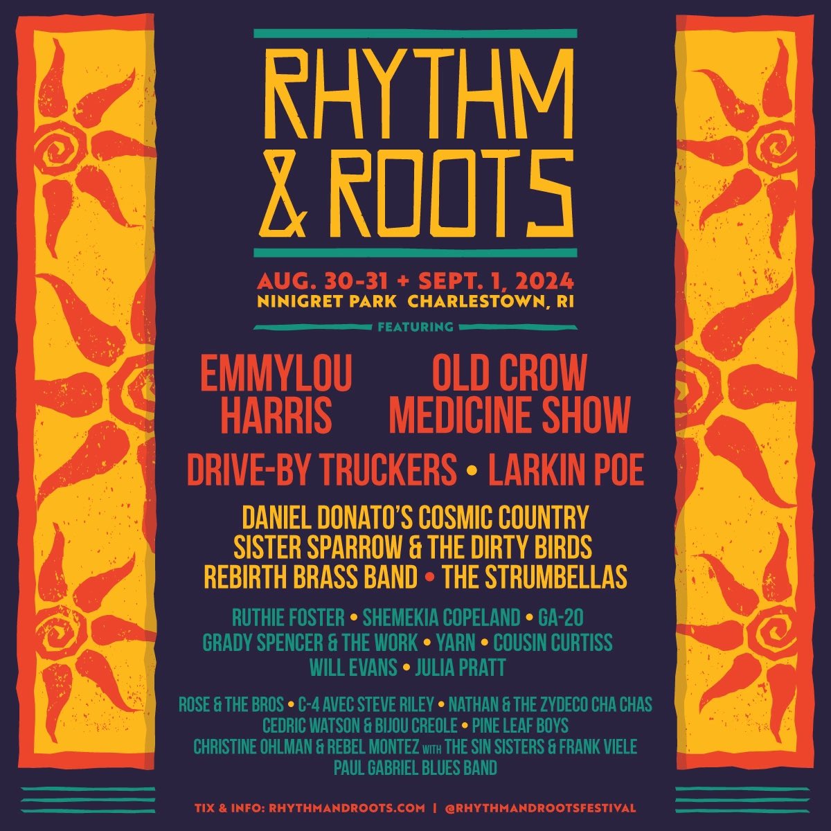 👀 SURPRIIIIIIISE // we just added a full band show this August at Rhythm and Roots Festival in Charlestown, RI! 🦅

Info at rhythmandroots.com