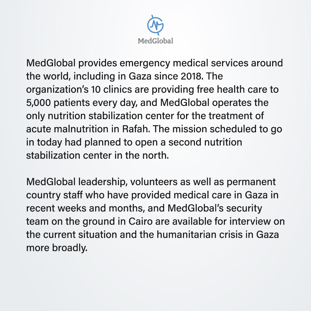 'If a ground offensive does now go forward, thousands more lives will be at risk.' MedGlobal is calling on the international community to stop the disastrous invasion of Rafah and the furthering of the humanitarian crisis. Read our full statement here: shorturl.at/uwCG4