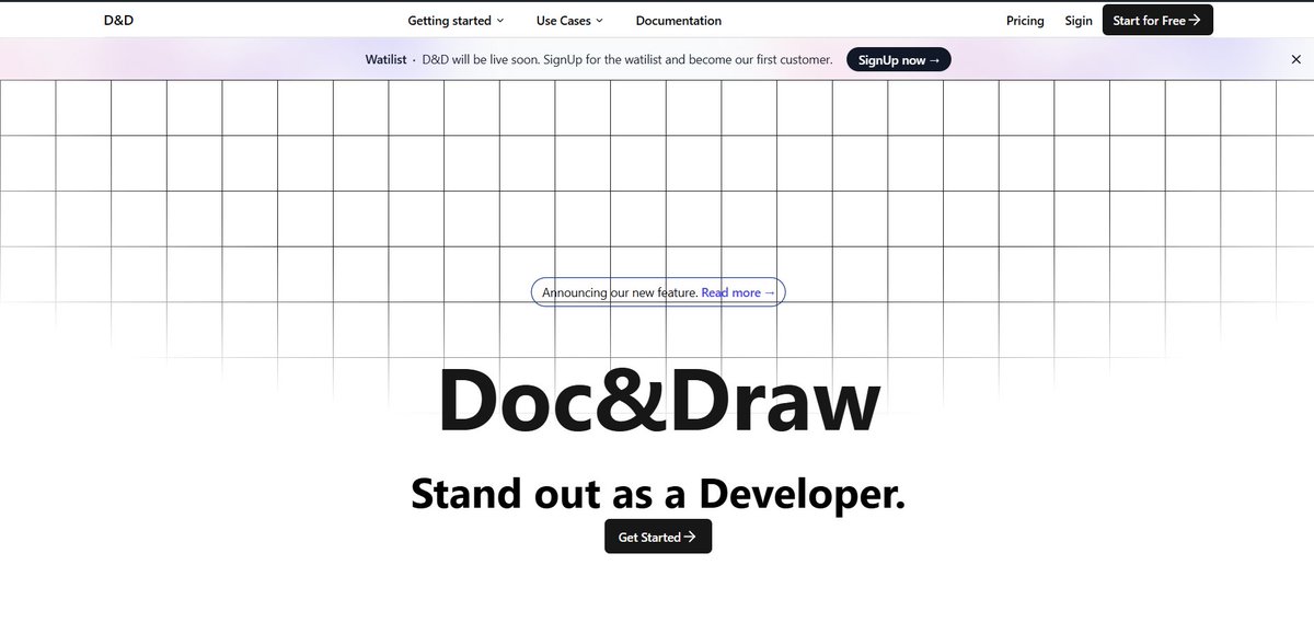 Hello everyone 🙋🏼‍♂️, I would like to inform you that my product repo for Doc&Draw is now PUBLIC! 🎉 I insist everyone please support my project like yours and star it ⭐. Shoutout to @eddiejaoude @kirat_tw @Singh1Aryan for inspiring me to opensource🙏🏼. git.new/DandD