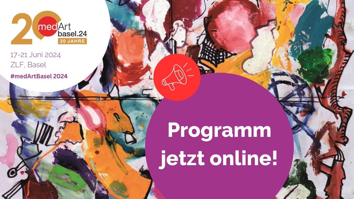 Das vollständige Programm der #medArtBasel 2024 ist jetzt verfügbar! Laden Sie es herunter und entdecken Sie, was Sie erwartet. 📥 [buff.ly/4csFth3 #ProgrammDownload #MedizinUpdate  @UniSpitalBasel