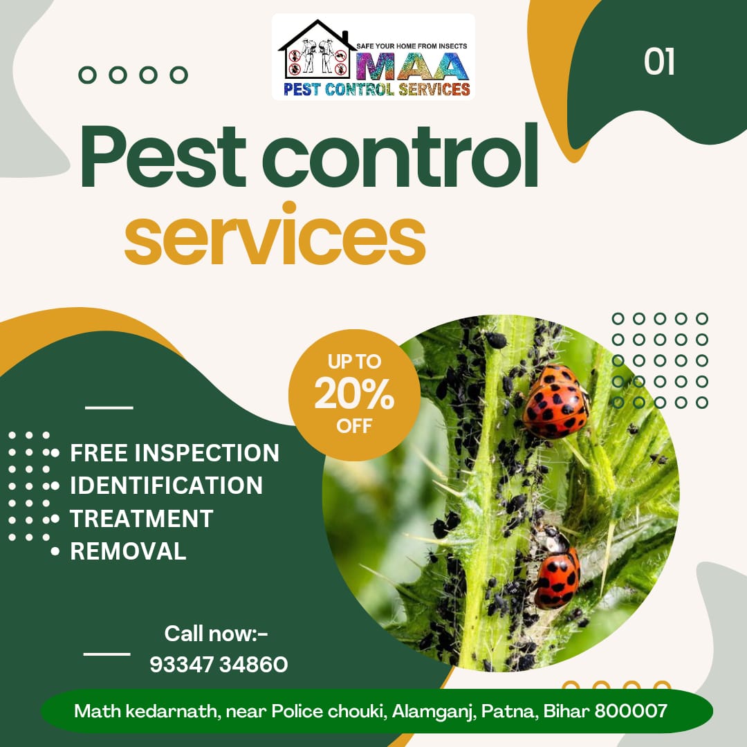 Hello lovely people of Patna! 🌟 Are uninvited creepy crawlies turning your home into their playground? 🐜🕷️ Don't let pests become permanent guests! 😄Let's make your home a pest-free haven together!🏠
#pestcontrol #pestcontrolservice #pestcontrolservice #cockroachcontrol