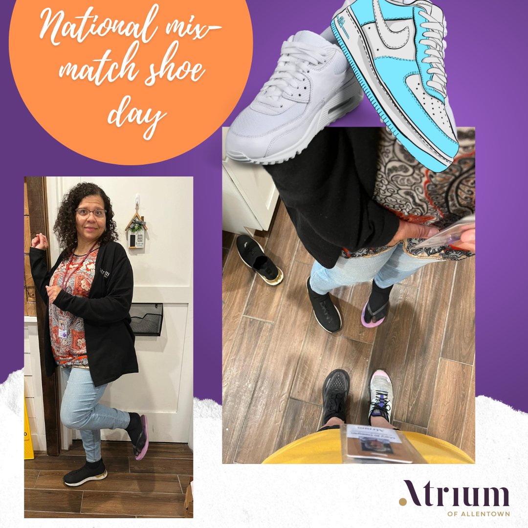 Step into fun this Friday for National Mix-Match Shoe Day! 👟👠 Our resident Pat is the ultimate winner with their eclectic style. Let's celebrate individuality one step at a time! 

#MixMatchShoes #NationalShoeDay #StepIntoFun