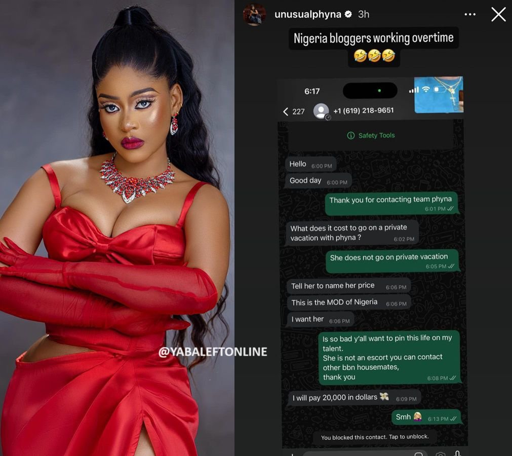 Reality TV star, Phyna shares the mouthwatering offer she received from a man.