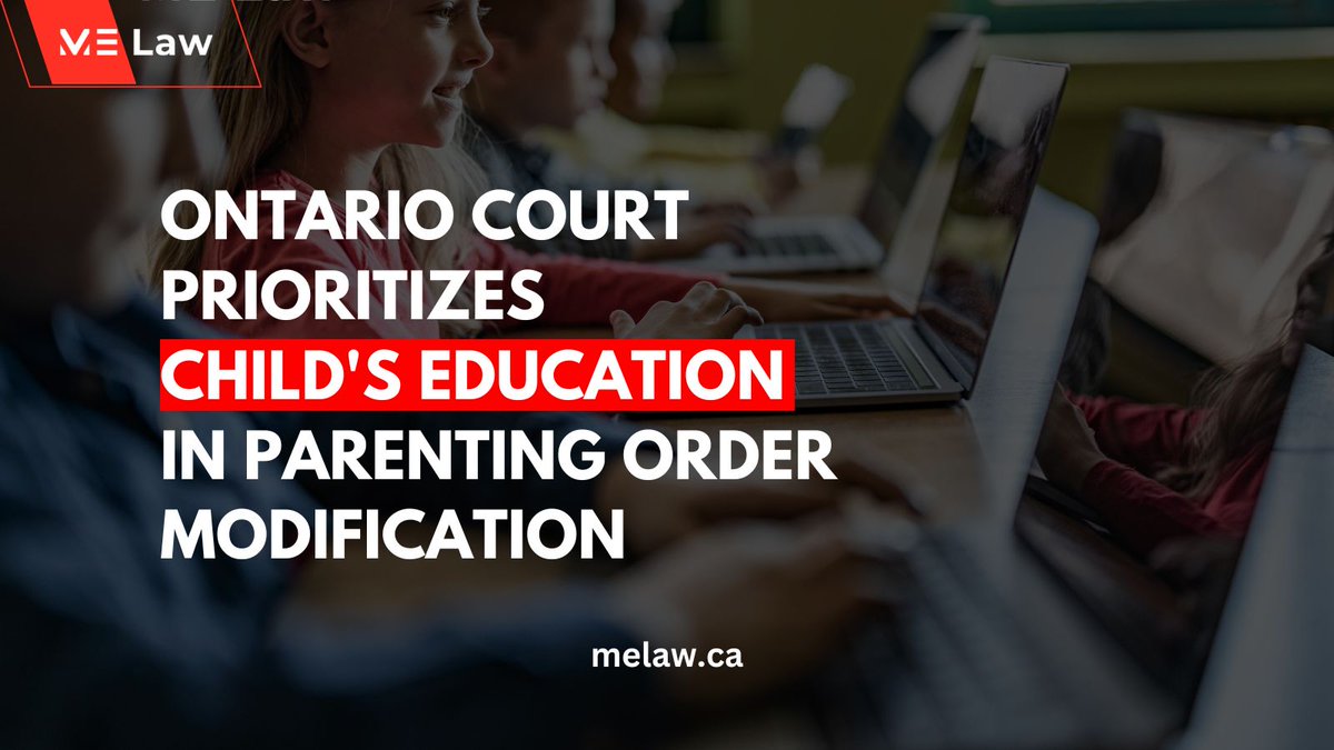 Ontario Court prioritizes child's education in recent parenting order modification, emphasizing stability & cooperation. Father entrusted with decision-making. Let's champion consistent schooling & harmonious co-parenting! 🏫⚖️ #ChildEducation

Source: shorturl.at/mQSZ6