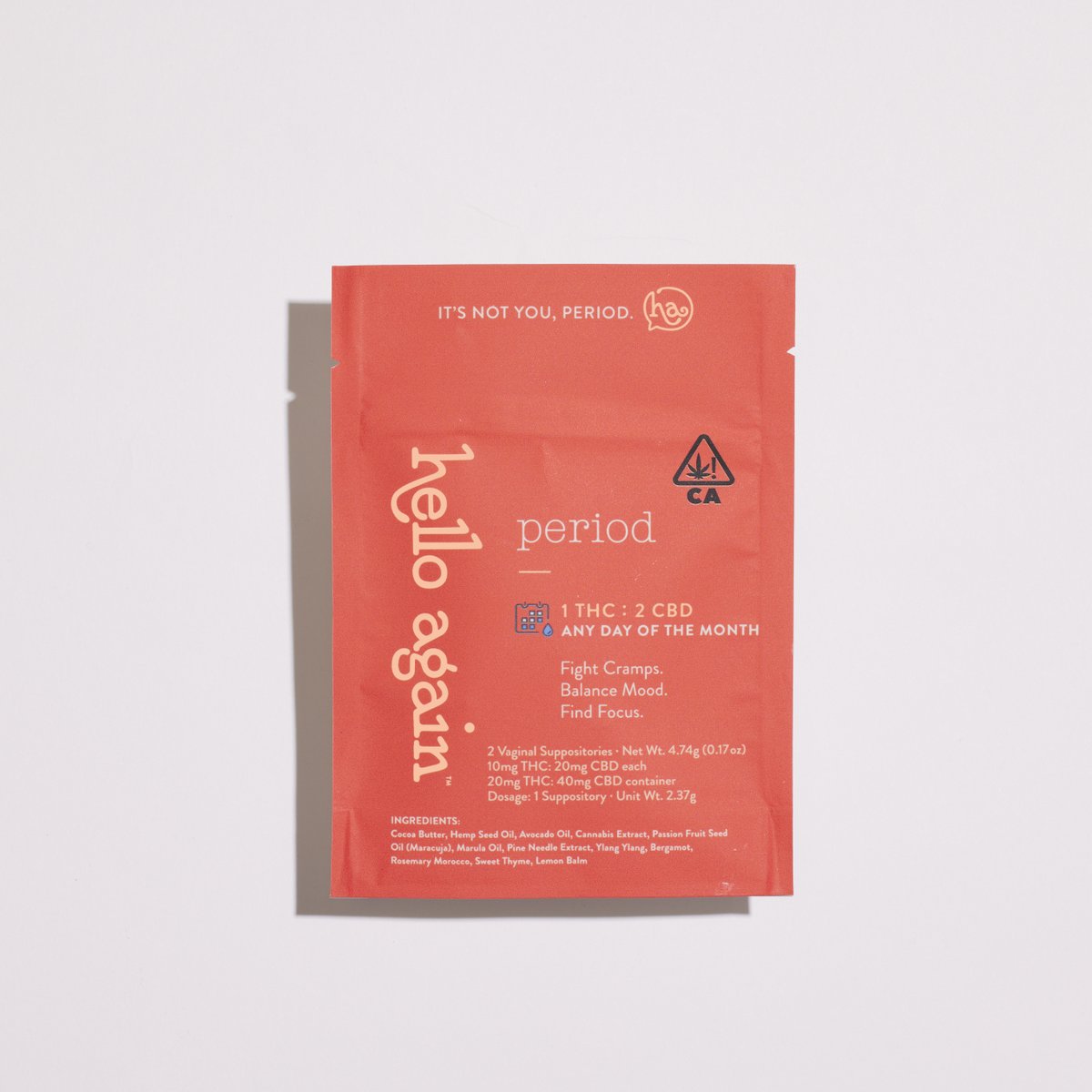 These Hello Again vaginal suppositories are your secret weapon against PMS woes. Infused with cannabis and other natural botanicals, they're here to soothe and support your cycle naturally! 🌸 #FeminineWellness #WomenAndWeed  #PeriodPainRelief #EmpowerHer