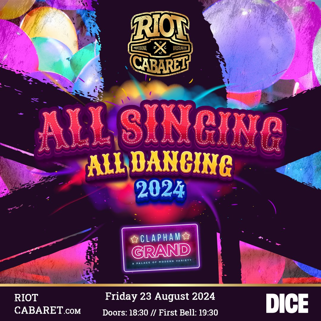 🔥 #AEWAllIn is back this August and so are we! 🎉 Starting your All In weekend off with a bang: All Singing All Dancing 2024 live at @TheClaphamGrand! 🎟 This will sell out, so grab your tickets now and we'll see you there! bit.ly/ASAD-2024