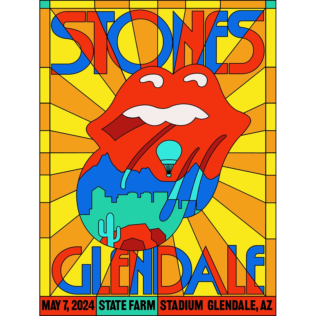Glendale you’re up next! The Rolling Stones will be playing State Farm Stadium tomorrow night! If you’re in the area the merch stand will open early from 1pm-7pm today - next to Gate 2.