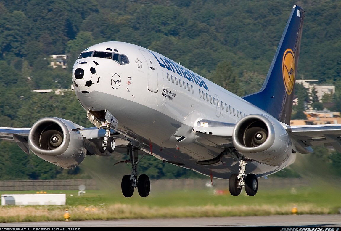 A Lufthansa B737-500 seen here in this photo at Zurich Airport in August 2005 #avgeeks 📷- See photo