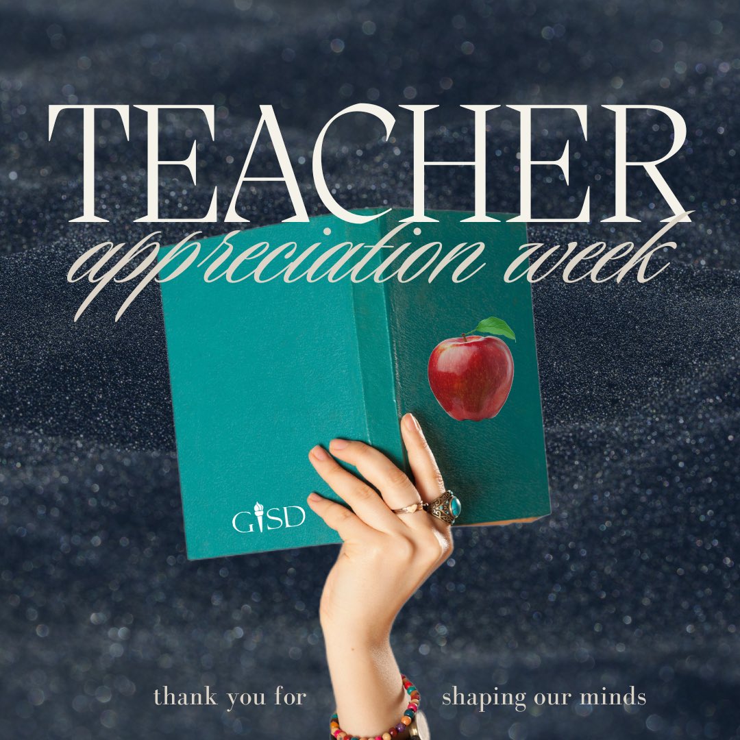 Let’s celebrate the guiding lights who shape minds and ignite curiosity, the magic of GISD! As Teacher Appreciation Week begins, take a moment to reflect on those educators who’ve made an incredible mark on your life. Share your gratitude by commenting below with the name of your…