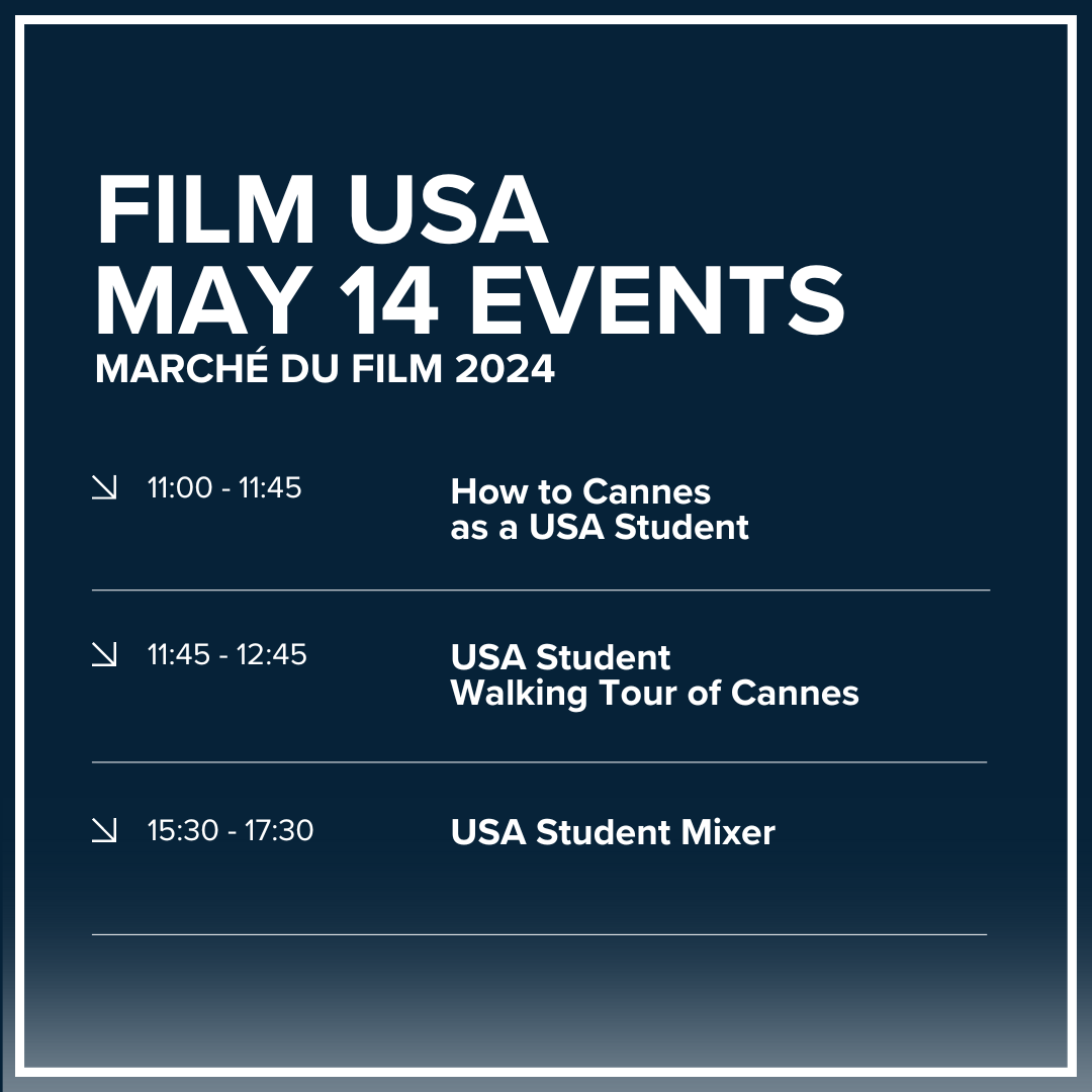 Are you a student attending Cannes? Come learn how to make the most of your experience at the festival and navigate the city. Don't miss this chance to explore and mingle with peers!
filmusa.org/event/film-usa…