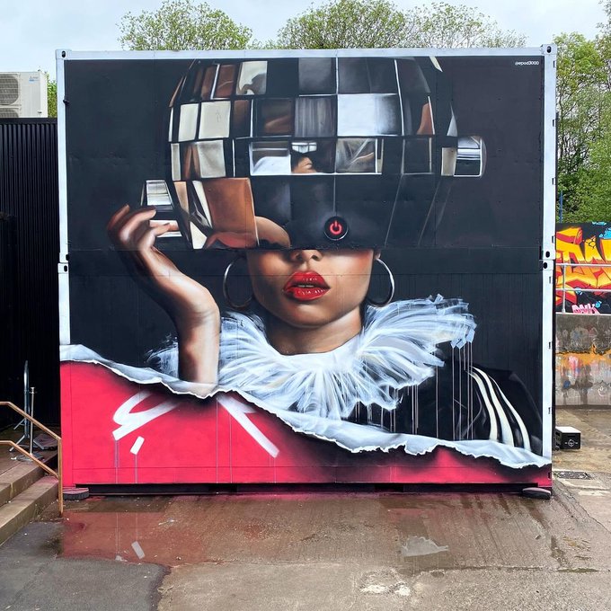 #Streetart by #EPOD @ #Glasgow, UK, for #Yardworks  More pics at: barbarapicci.com/2024/05/06/str… #streetartGlasgow #streetartuk #ukstreetart #arteurbana #urbanart #murals #muralism #contemporaryart #artecontemporanea