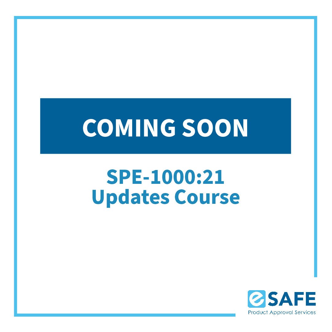 Introducing our SPE-1000:21 Updates Course—your essential resource for the latest in electrical safety and compliance.

For more information, email us at: field.evaluation@esafe.org

#eSAFE #ElectricalSafety #ProductApproval #Electrician #SafetyStandards #ServiceBeyondStandard