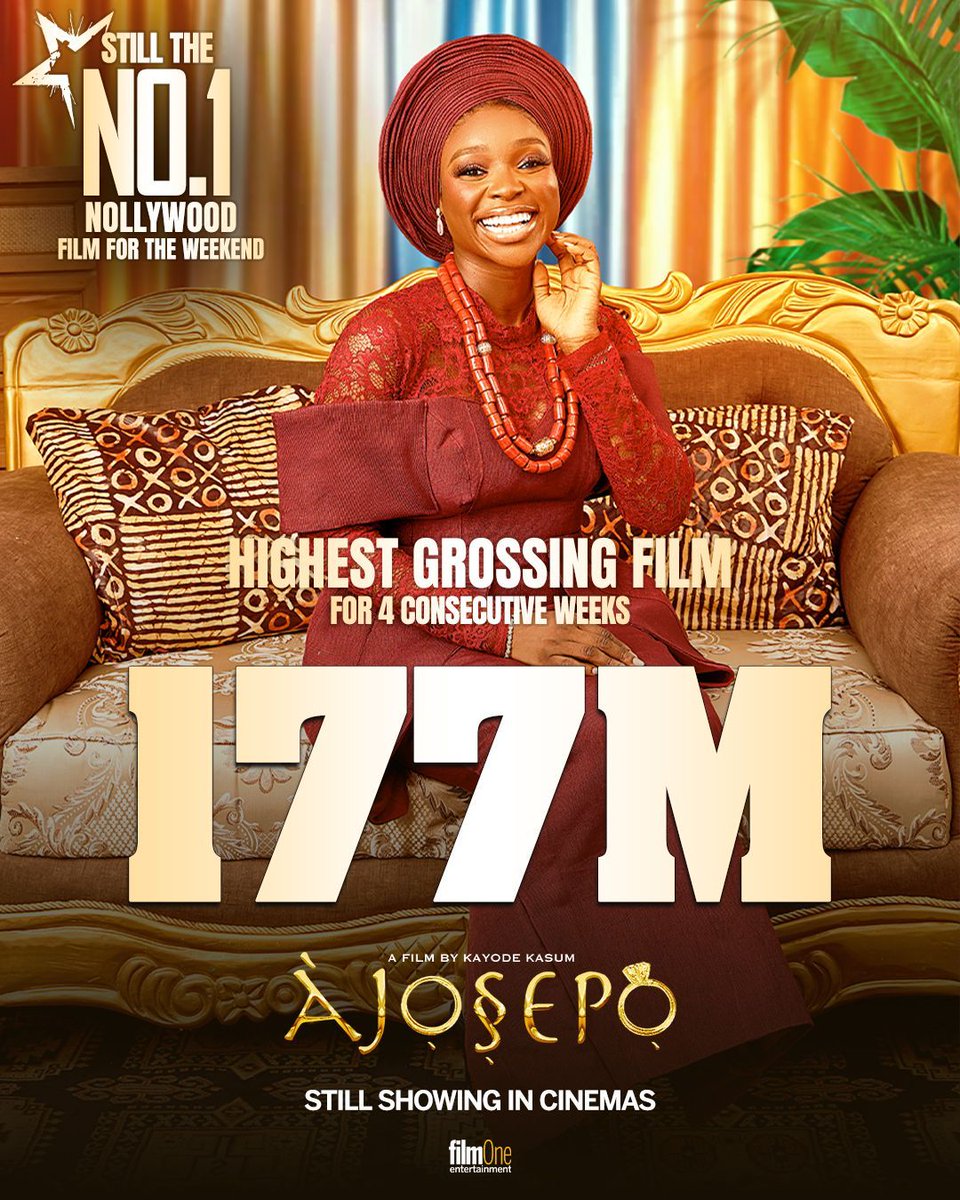 Ajosepo is still making waves at the box office!

Thank you, Nigeria 👏