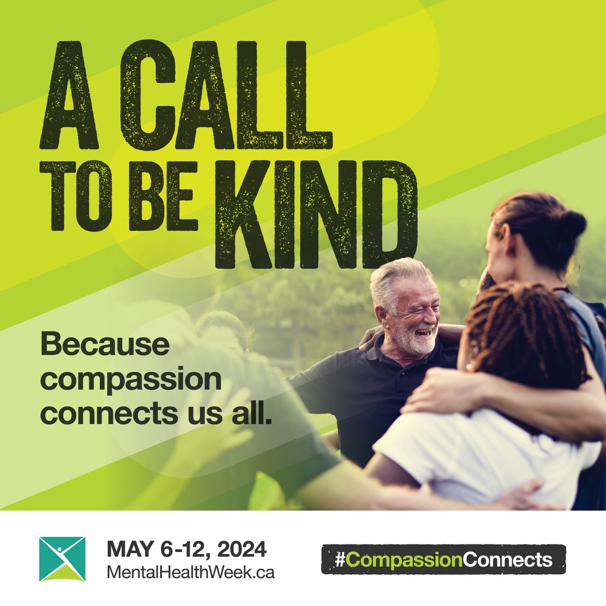 This #MentalHealthWeek, we're proud to join @CMHA_NTL and @CMHAOntario in a call to be kind. #CompassionConnects, and #SocialWorkers and other #MentalHealth professionals are critical to supporting #MentalHealth through compassion, connection and care. mentalhealthweek.ca