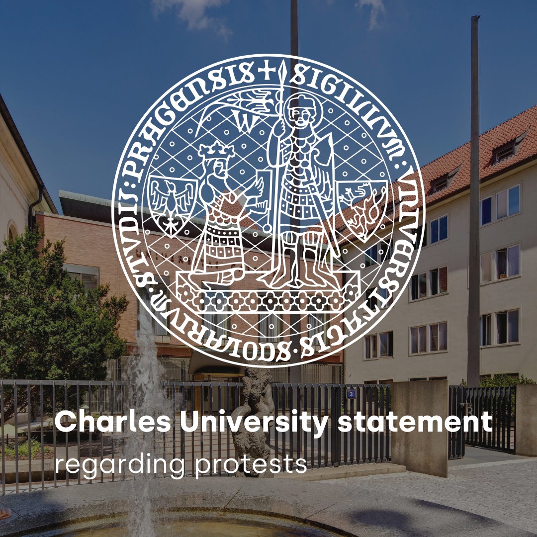 You can read the statement of the Charles University management about protests here: link.cuni.cz/StatementAbout…