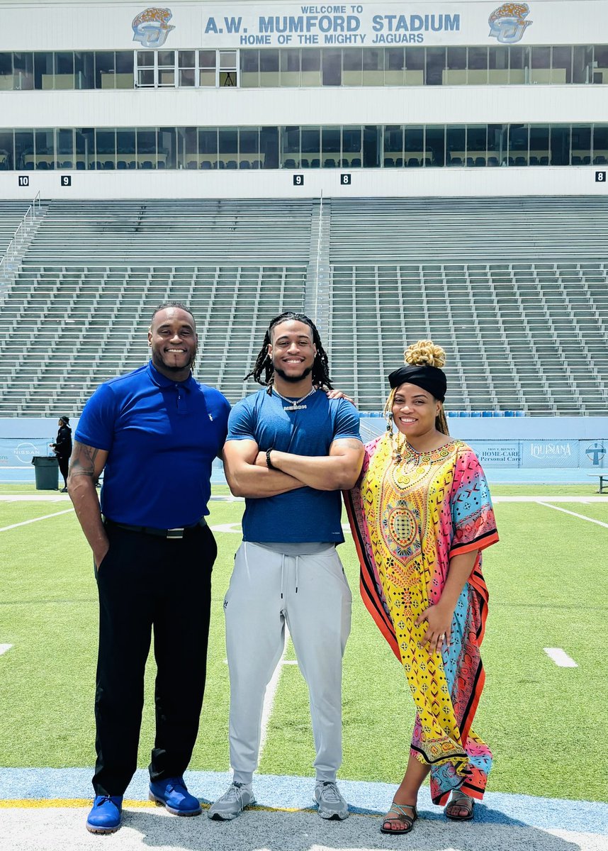 This was a very hard decision, the Transfer Portal is tough; however, we are proud to announce that our Son has Officially Been Offered and now Committed to one of the Best Division 1 Programs in the Nation, Southern University!! CONGRATULATIONS SON!!! #GoJags @SouthernUsports