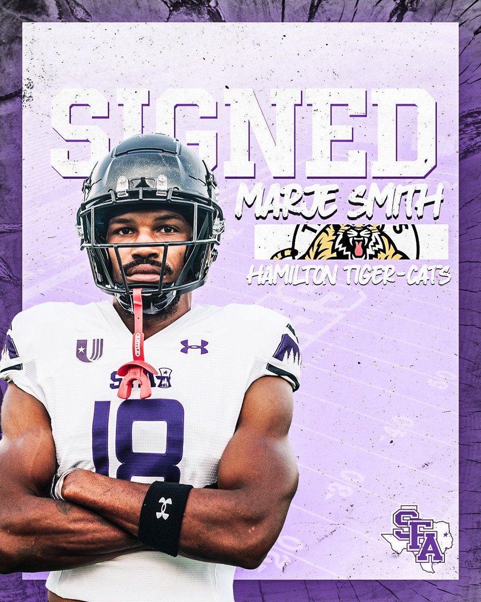 𝐎𝐡 𝐂𝐚𝐧𝐚𝐝𝐚 🇨🇦 @jaeesmith18 has signed with the @Ticats of the CFL! Congratulations Marje! 🪓 📰 : bit.ly/3UYtr8B #AxeEm x #RaiseTheAxe x #EastTexasTough x #JacksInThePros