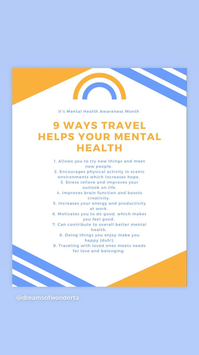 These 9 amazing ways that travel supports your mental health are incredibly important things to consider when you decide to push back that much needed vacation!!

#travelhabits #localbusinessaustin #localbusnessatx #letstravelmore #traveladvisor #lmsw #lcsw #mentalhealthawareness