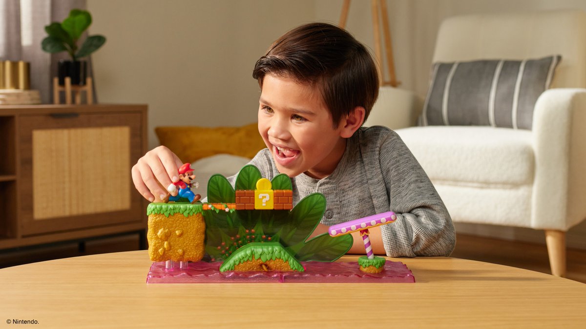 Bring home the excitement of the #SuperMario Soda Jungle Playset! Perfect for display or play. Get yours now at @Amazon! @NintendoAmerica @NintendoInspired #Nintendo #SuperMario #JakksPacificToys