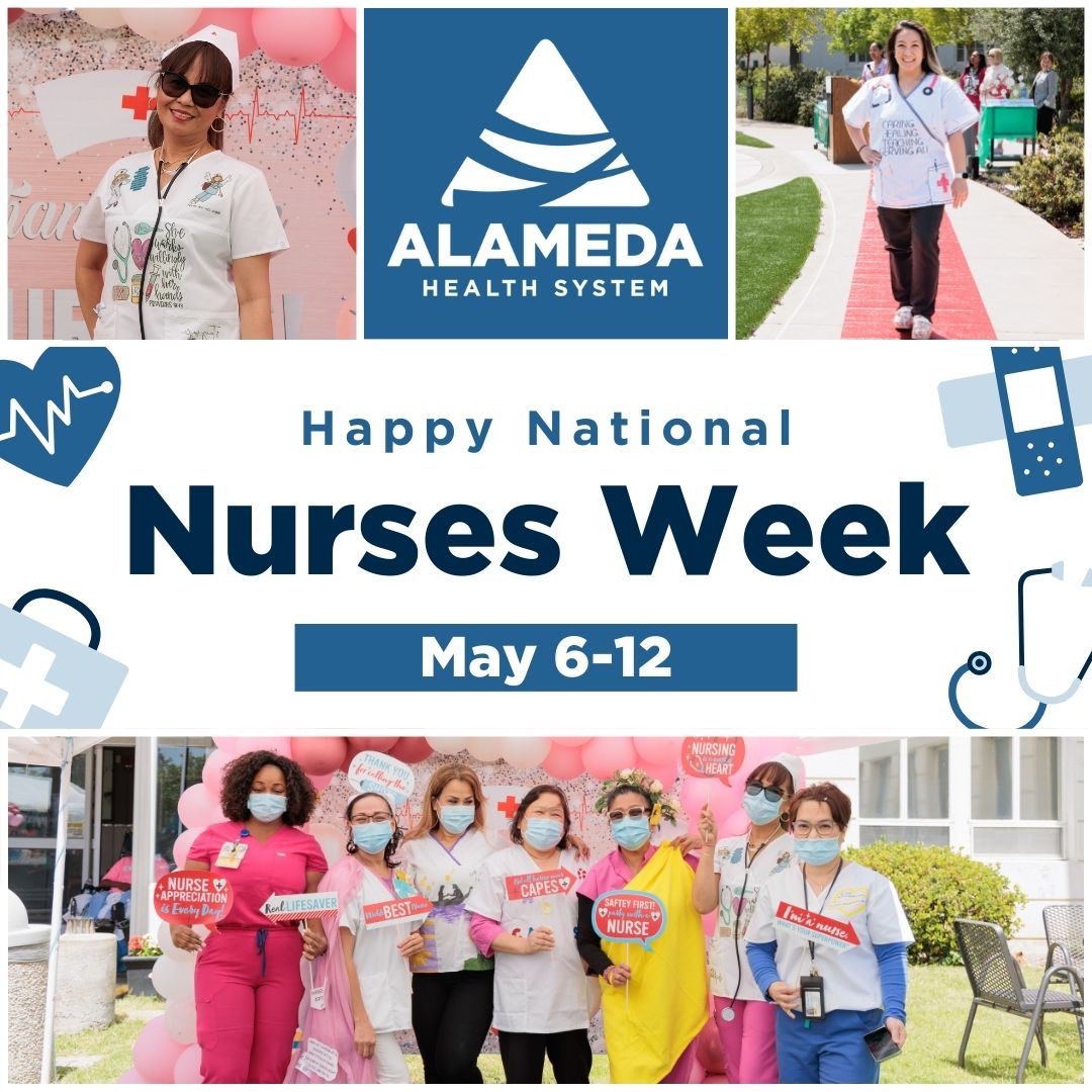 As we kick off #NationalNursesWeek, we’d like to express deep gratitude to our dedicated nurses. Alameda Health System supports and appreciates all you do for our patients and their families. Your compassion, expertise, and commitment to patient care are the heart of our system.