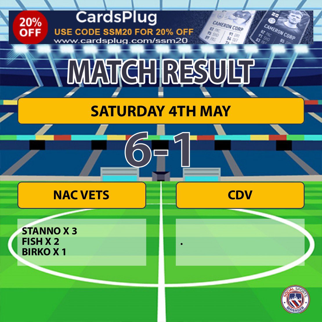 What a performance from the boys in the semi final of the cup beating <a href="/cdv_fc/">CDV FC</a> 6-1.

Onto the final now 💪🏻💪🏻💪🏻

#UTFN💛