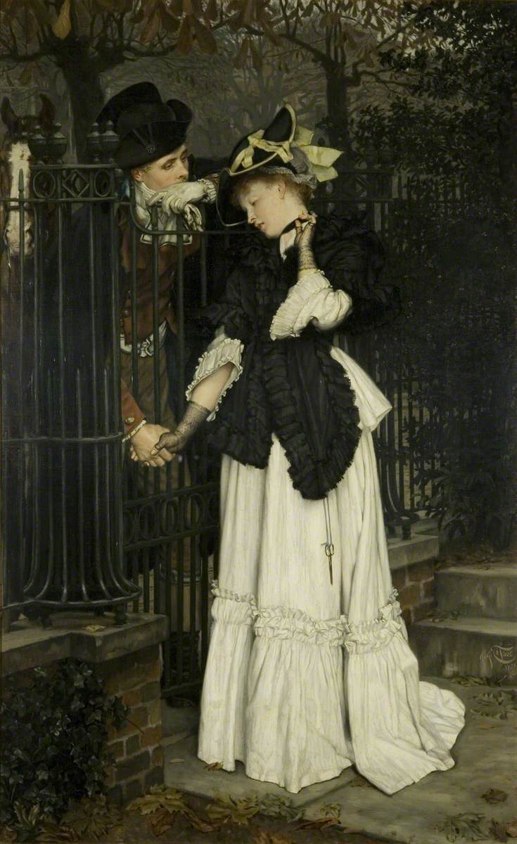Les Adieux (The Farewells), by French painter James Tissot (1871). Bristol Museum & Art Gallery.