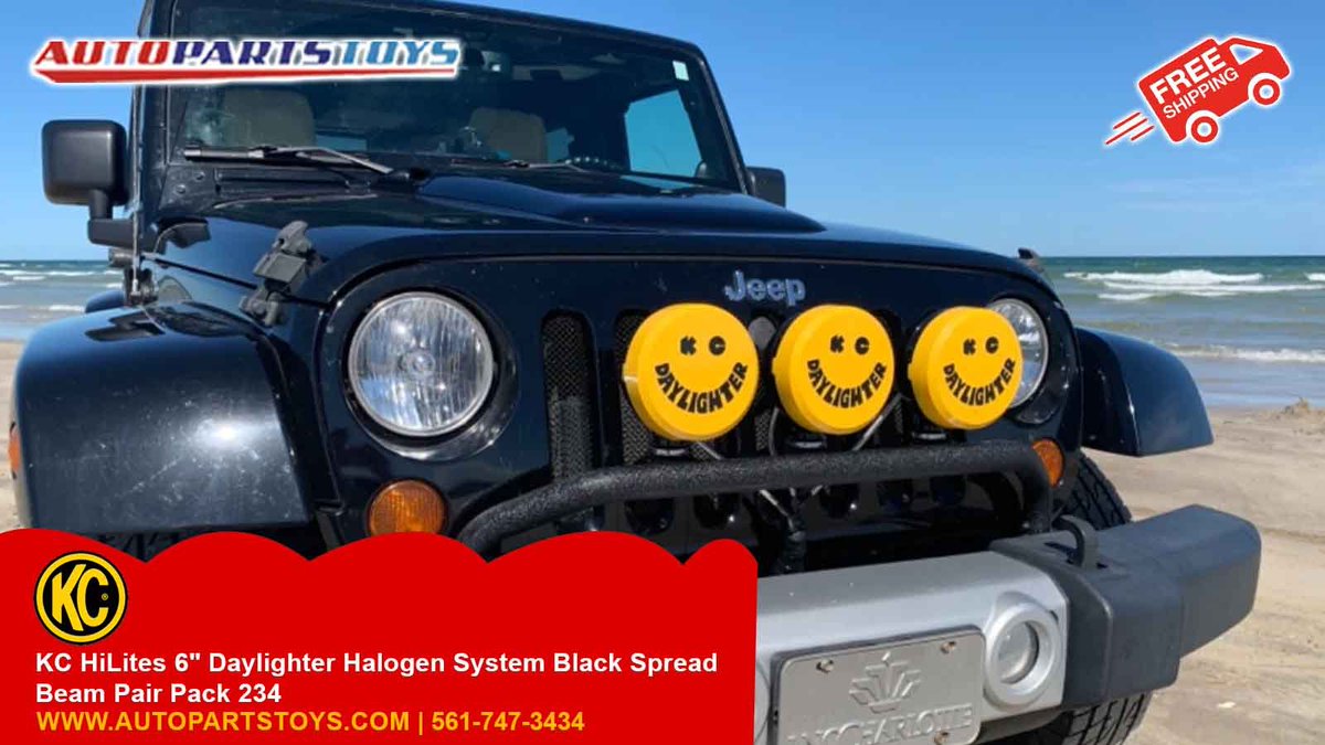autopartstoys's tweet image. Illuminate your journey with the KC HiLites 6&quot; Daylighter Halogen System! With a powerful 100W Halogen bulb and a spread beam pattern, it’s designed to increase your peripheral visibility and provide an improved forward-facing light. 
#KCHiLites #DaylighterHalogen #LightingSystem