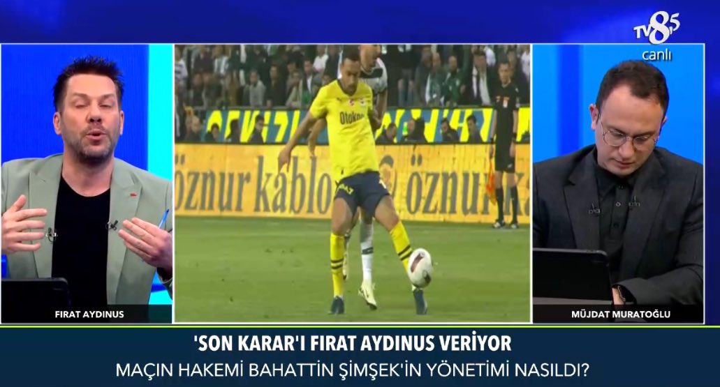 Fırat Aydınus: Oğulcan Osayi’ye yaptığı taktik faul sebebiyle sarı kart görmeliydi. Yine Oğulcan 45. dakikada İrfan’a yaptigi taktik faul sebebiyle sarı kart görmeliydi. #KONvFB