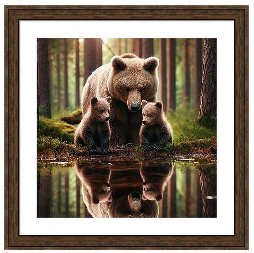 Sandi OReilly @sandioreilly Sold a #pillow of Mother Bear And Cubs Reflection. HERE:sandi-oreilly.pixels.com/featured/mothe… #bear #mother #cubs #brown #reflection #pond #reflection #trees #sunlight #artwork #AYearForArt #BuyIntoArt See more #art,#prints & #products HERE:sandi-oreilly.pixels.com