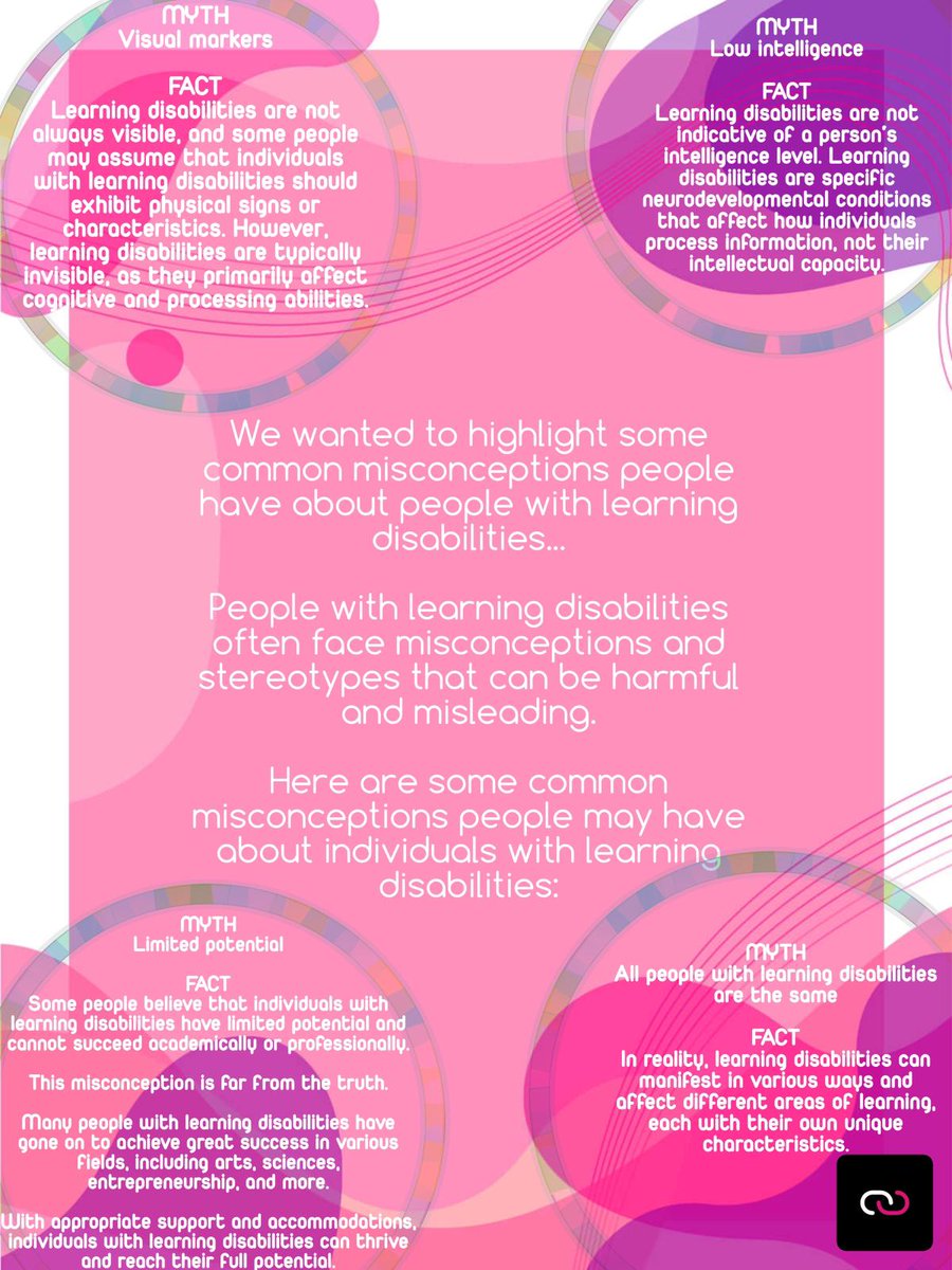 This week our colleagues at the SLDNN group will be celebrating #learningdisabilityweek to kick it off is one of our best ever! #mythbustingmonday