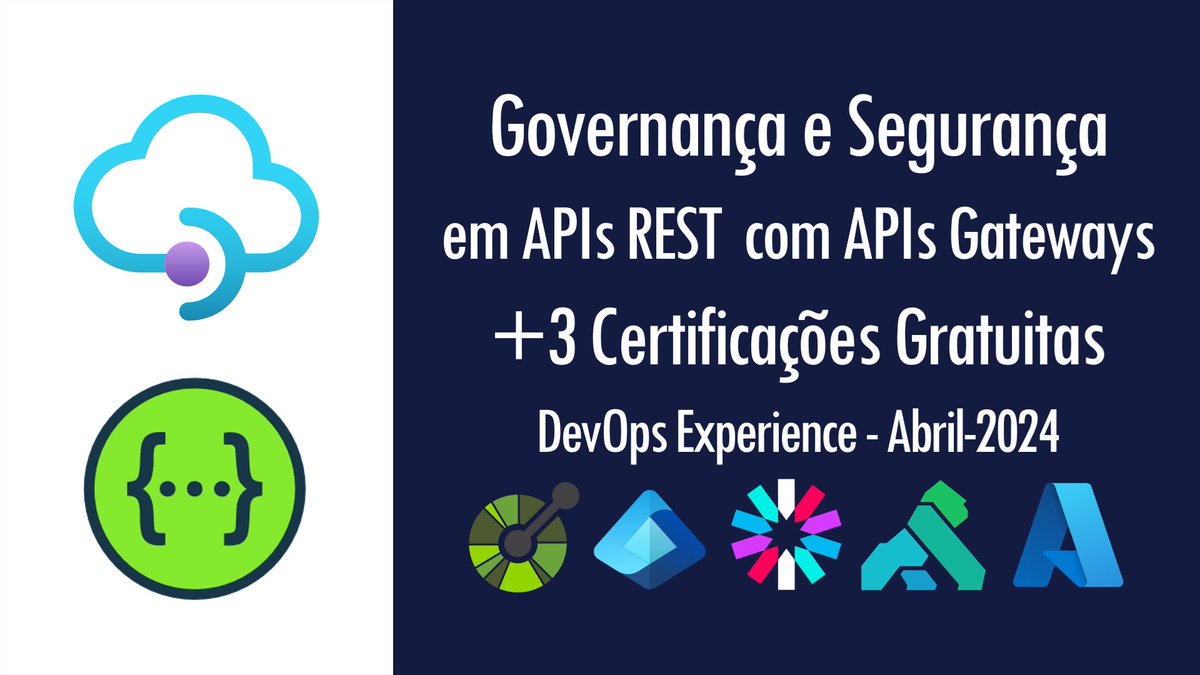 RenatoGroff's tweet image. Novo post no meu blog -> Governança e Segurança em APIs REST com API Gateways | DevOps Experience - Abril-2024 -- Link: renatogroffe.medium.com/governan%C3%A7…
#apigateways #api #rest #azureapim #apim #apimanagement #security #jwt #azureapimanagement #kong #apigee #openapi #swagger #backend
