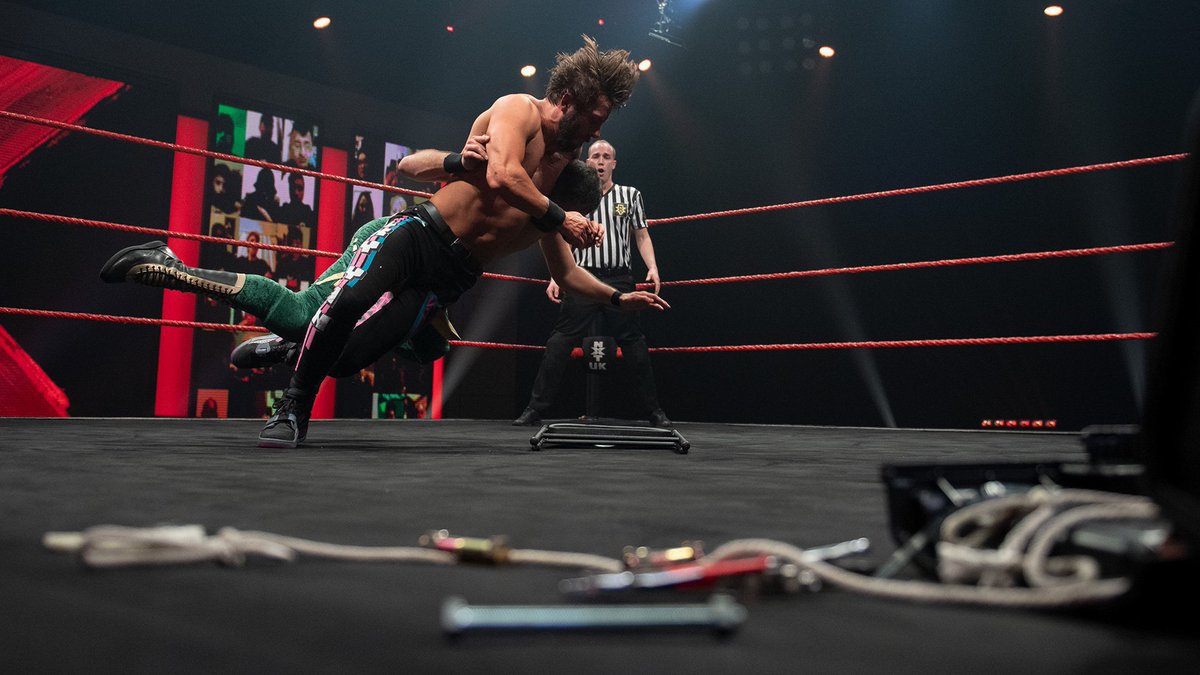 May 6, 2021: At the BT Sport Studios, @KennyWilliamsUK defeated @iamamirjordan in a No Disqualification Loser Leaves #NXTUK Match. 📸 WWE