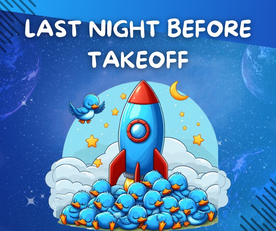 🚀Last day before liftoff to the moon!!🚀

Rest up, my little ducks, tomorrow is going to be a busy day.. 🔥🔥🔥

We're preparing lots of great things for you. 🦆

And above all, don't forget!! #BDUCKCHAD never sleeps... 👀

#BDUCK #BDUCKFAM #listing #launch #memecoin