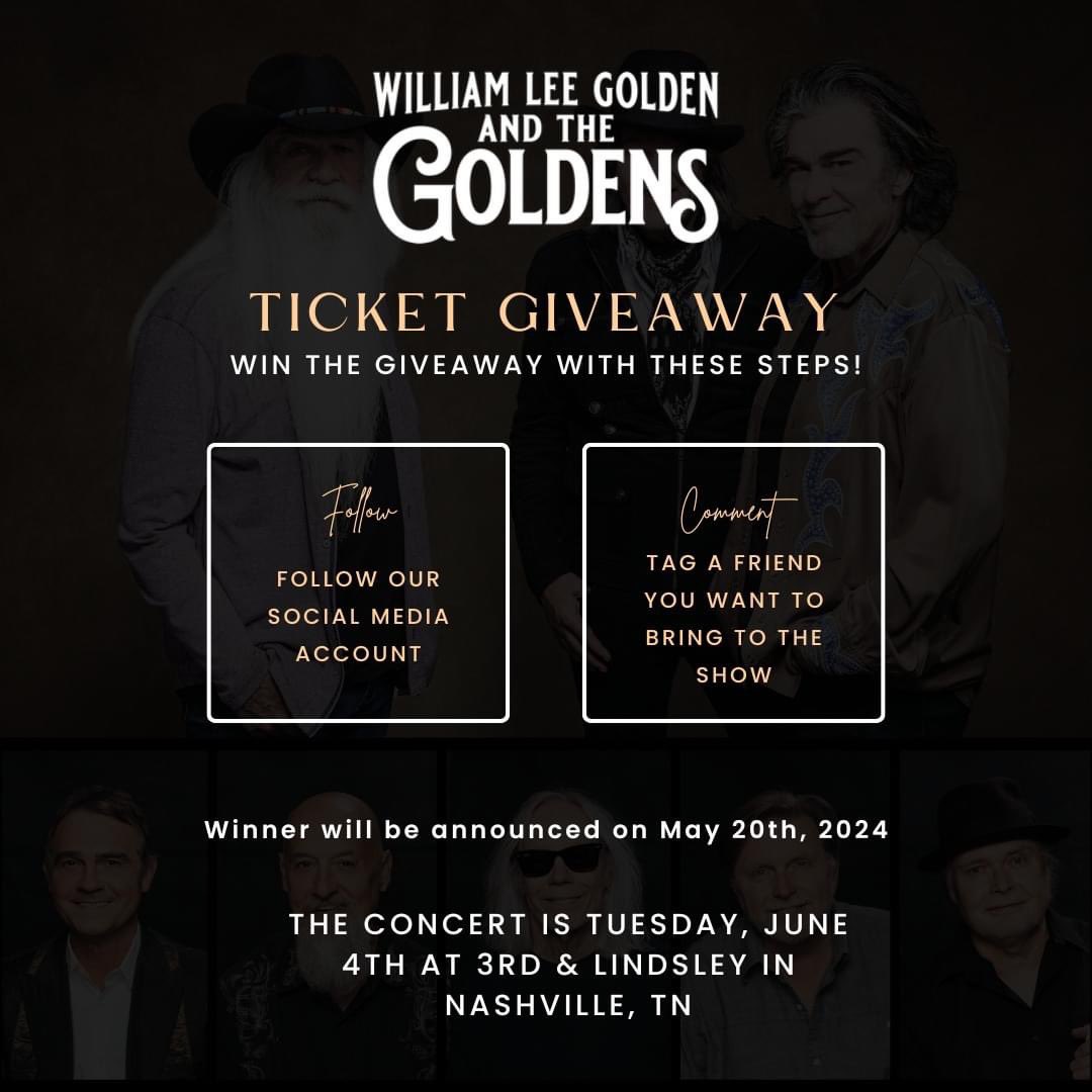 An anonymous fan wants to give the gift of music, so we’re helping them give away 1 table (4 tix & 4 seats) to see us at @3rdandLindsley on 6/4/24. To enter: 1. Follow us on social media 2. Tag 3 friends in the comments who you want to bring Winner announced on 5/20. Good luck!