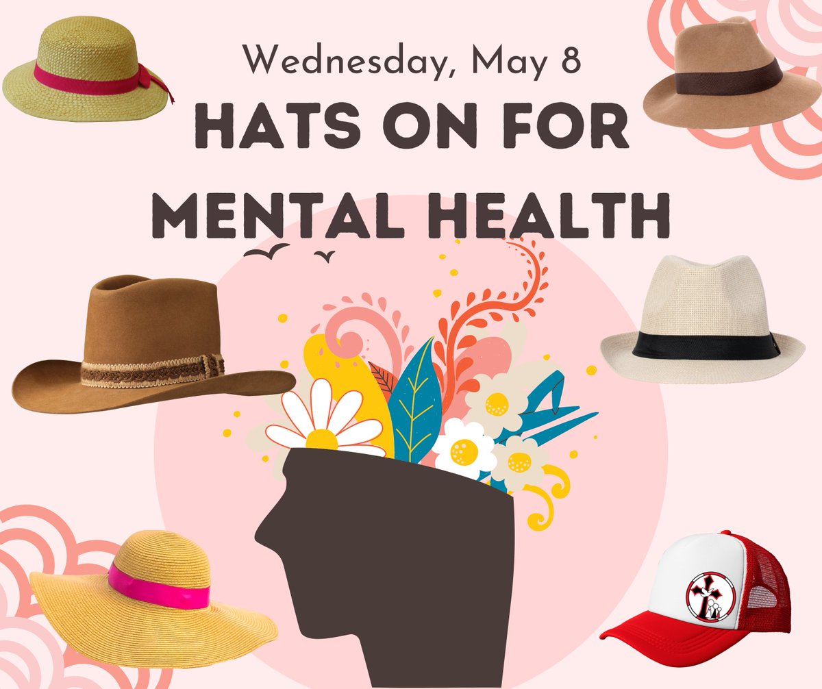Tomorrow is also Hats on for Mental Health Day! We suggest bringing your hat to school and wearing it once your spring photos are finished!

🧢📸