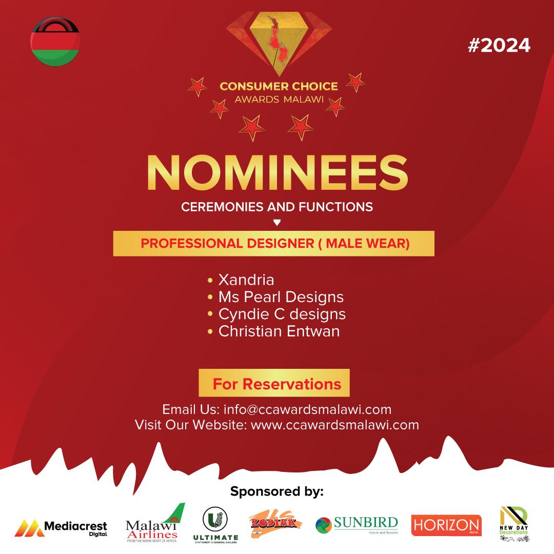 Just got nominated for the Consumer Choice Awards Malawi in two categories 🙌🙌🙌 thank you for the recognition!!!